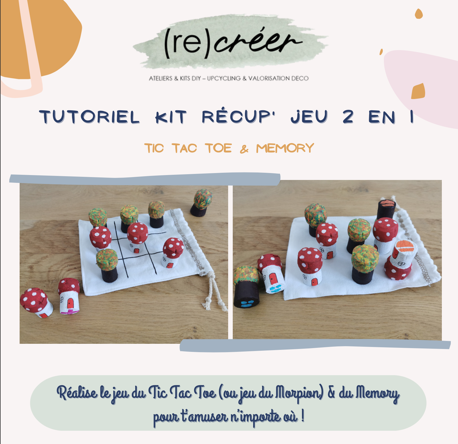 KIT | Jeu 2 en 1 - Tic Tac Toe & Memory – Image 4