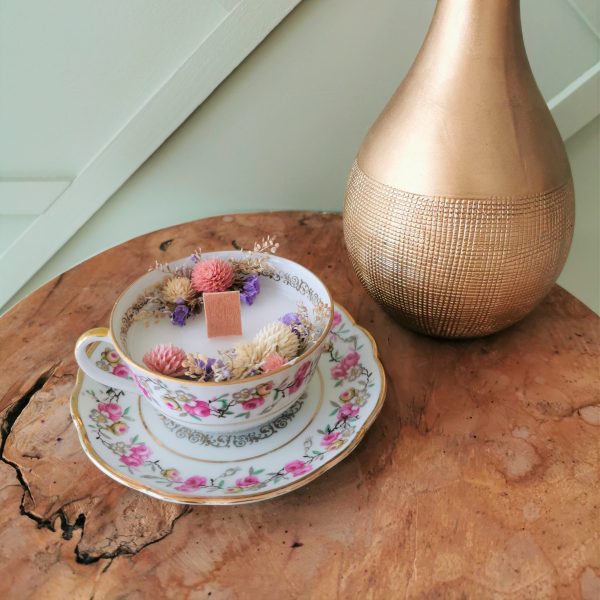 KIT | Bougie de fleurs séchées