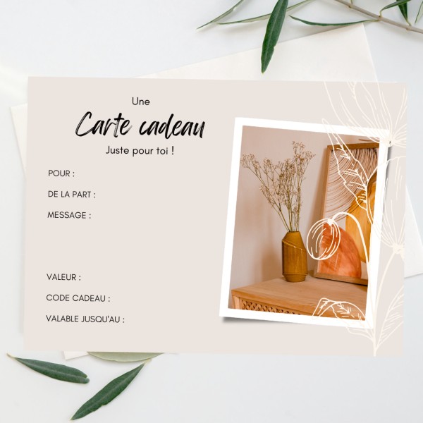 Offrir une carte cadeau