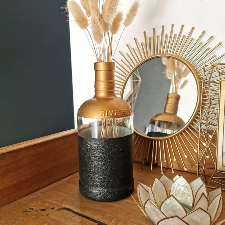 Bouteille noire & or | JOSEPHINE ~ Collection "Textures"