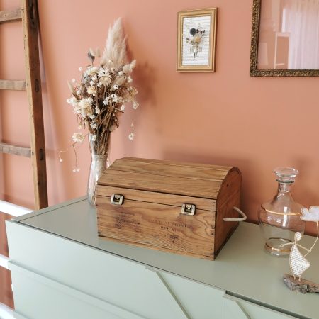 Boite décorative en bois avec couvercle | PAULETTE