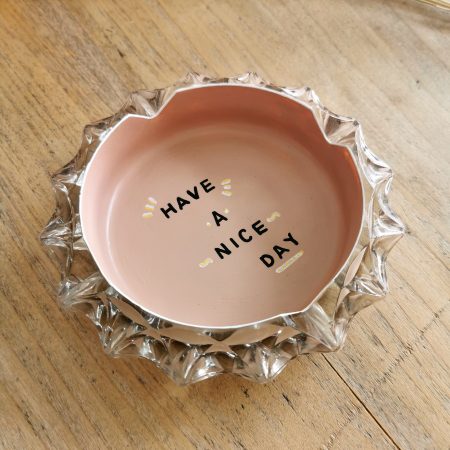 Vide poche rose poudré Have a Nice Day